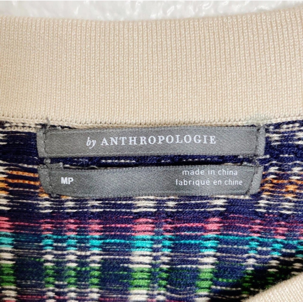 Anthropologie Cold Shoulder Button Bell Sleeve Knit Crop Top - Picture 11 of 12